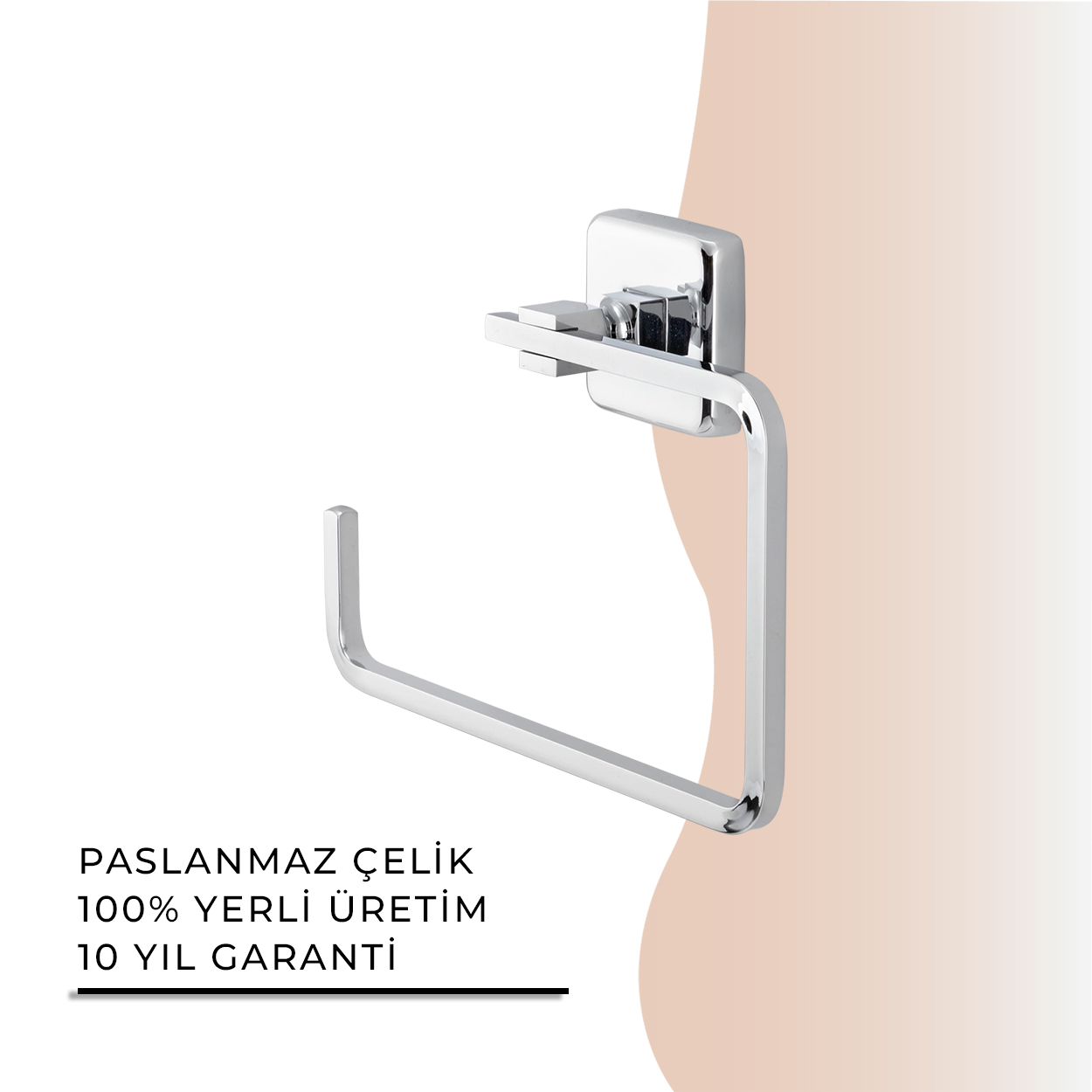 İGK YAPI - Çelik Banyo Kumru Kare Havluluk (KU10-008)