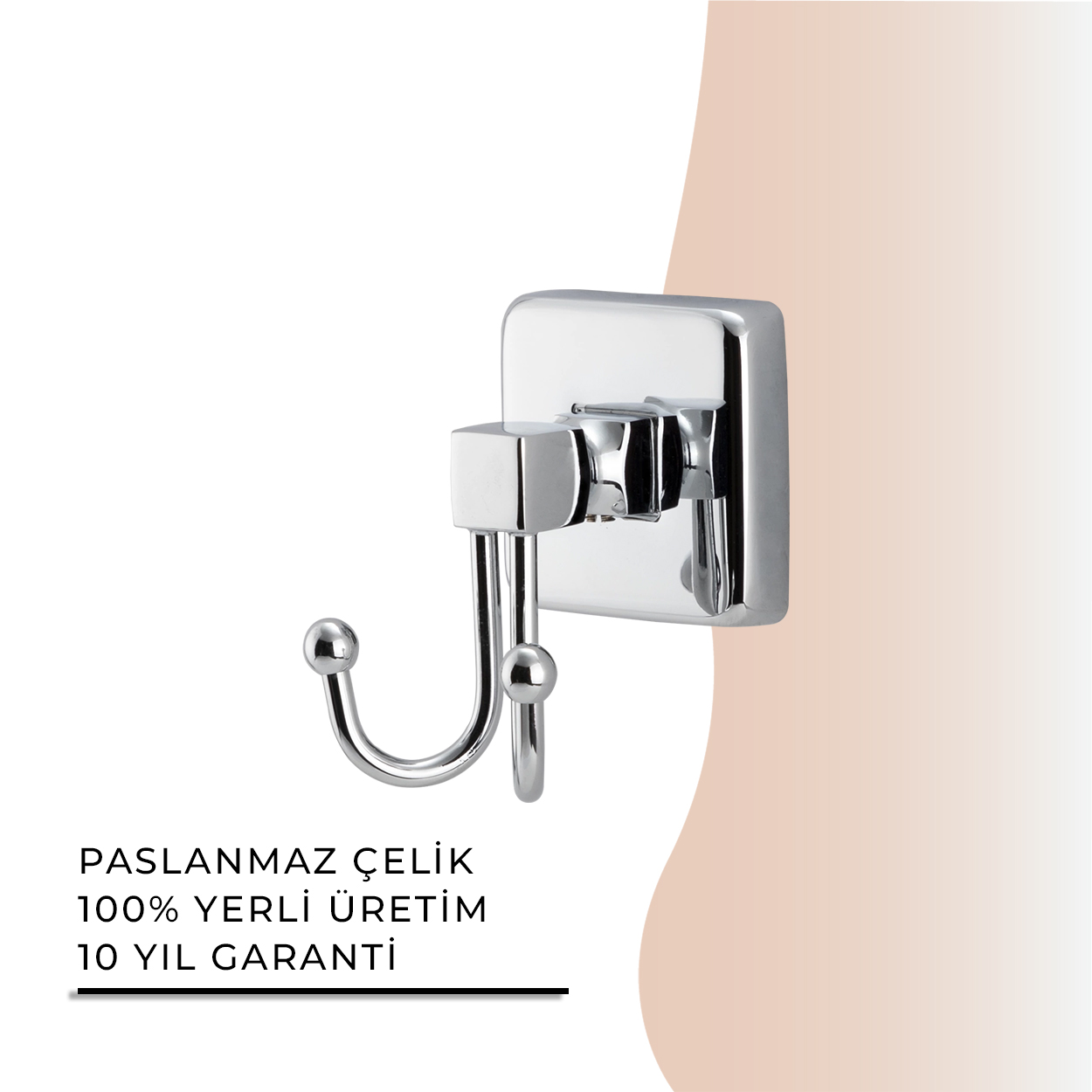 İGK YAPI - Çelik Banyo Kumru İkili Bornozluk (KU10-054)